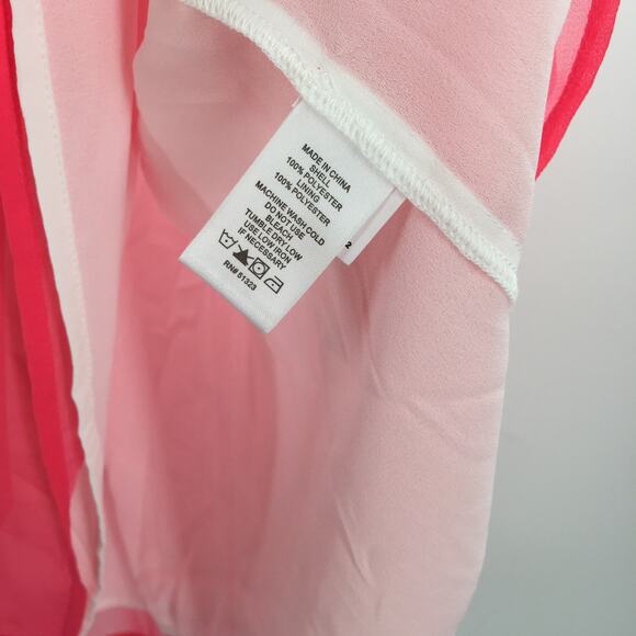 1. State Women's Strappy Ruched Tank Top Sleeveless Pink Tart Size Large NWT - Picture 5 of 5